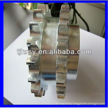 Duplex sprockets chain wheel zinc plated